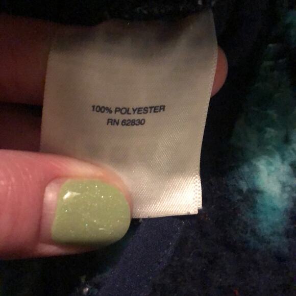 Lands' End Black and Green Teddy Jacket - Picture 7 of 7